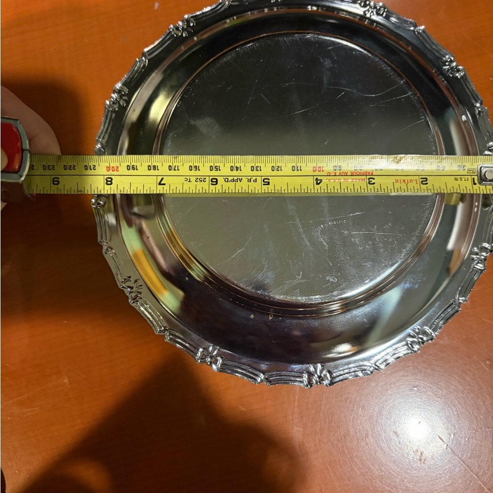 Silver Plated  Decorative Food Storage Plate - Picture 5 of 6